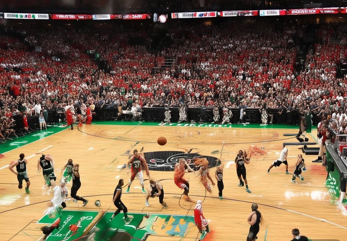 2018年终火箭对凯尔特人巅峰对决：哈登欧文内线激战回顾